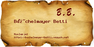 Büchelmayer Betti névjegykártya